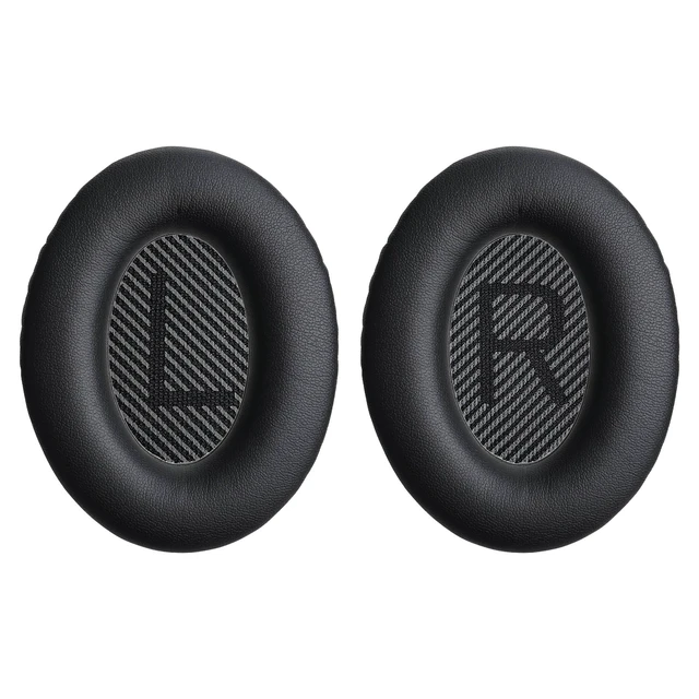 Main image of Replacement Ear-Pads Cushions for Bose QuietComfort QC-35 QC-35-ii QC-25 QC-15 QC-2 Headphone, Ae2/Ae2i/Ae2W SoundLink SoundTrue Around-Ear, with Soft Protein Leather, Added Thickness
