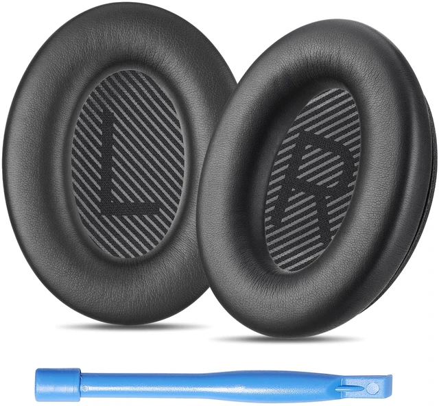 Main image of QC45 Ear Pads Compatible with Bose QuietComfort 45 35 QC35 II QCSC QCSE Easy DIY Fit Premium Protein Leather Extra Thick Soft High-Density Foam