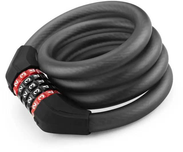 Main image of Specialized Bike Lock Cable, 5 Digit Bike Lock Combination, 47 Inch Bike Wheel Lock, Master Lock Cable for Road Bike, MTB, Motorcycle, Stroller, Ladders, Gates