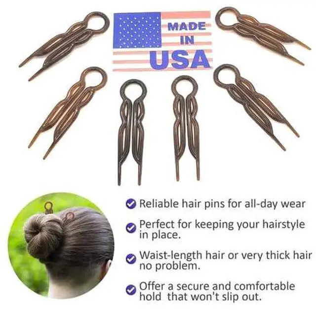 Alt view image 6 of 6 - Magic-Grip Hairpins, 10 Styling Updo U-Pins for Strong Hold