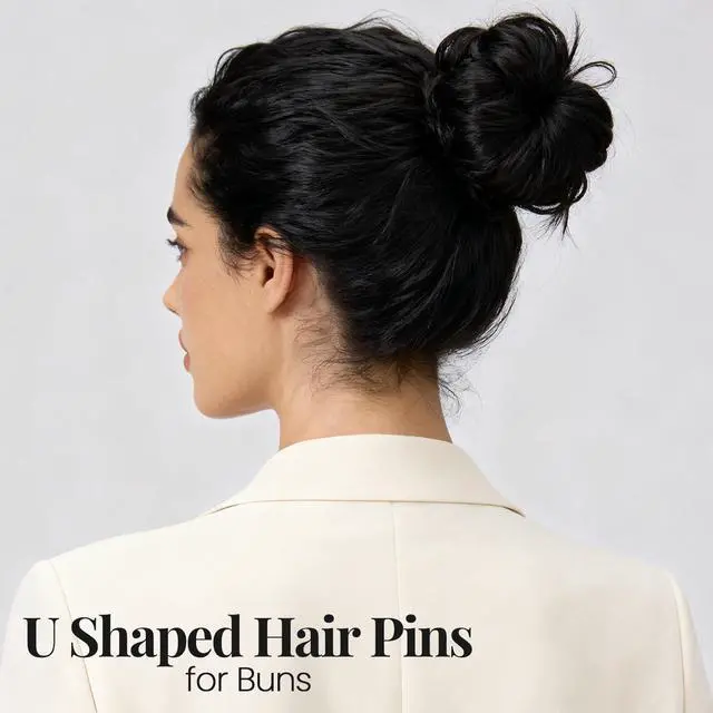 Alt view image 6 of 7 - 400 Counts Bobby Pins Hair Pins Set for Women, Black 2inch Bobby Pins for Buns, 2.36inch Black U Shaped Hair Pins for Styling, Hair Accessories for Women, Wedding