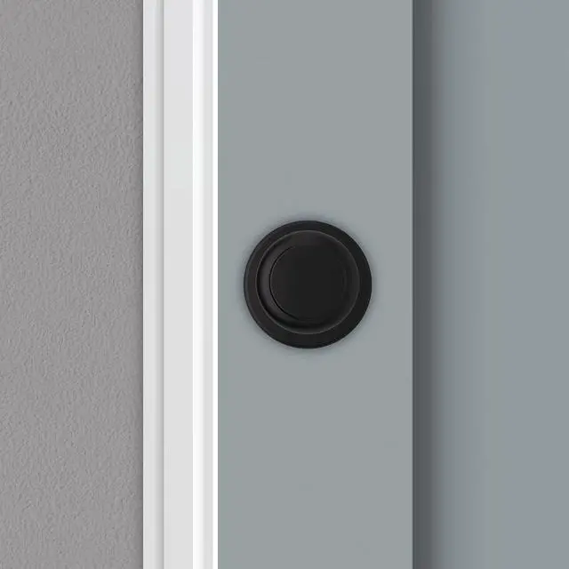 Alt view image 7 of 7 - Cove Interior Passage Door Knob, Handle For Closet and Hallway Doors, Non-Locking Doorknob, Matte Black