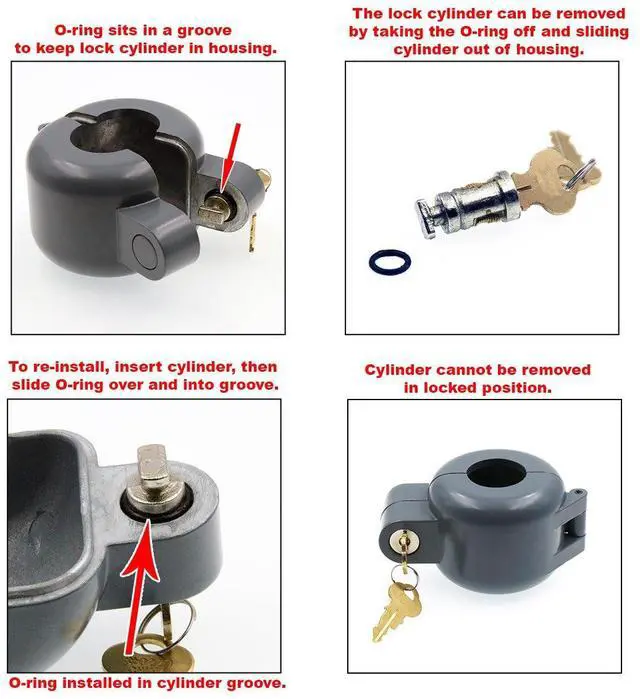 Alt view image 3 of 3 - S 4180 Door Knob Lock-Out Device, Gray, Single Pack