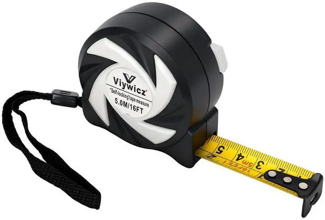Main image of Tape Measure with Auto-Lock, 16FT/5M Professional Measuring Tape & Painters Tape, Metric Measuring with Durable Matte Blade, Gift for Craftsmen