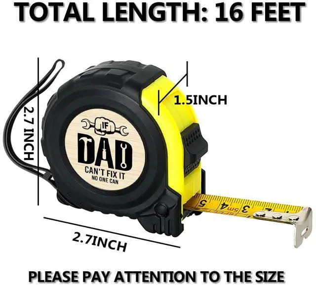 Alt view image 2 of 6 - Funny Tool Gifts for Daddy Best Dad Ever Gifts from Son Daughter Fathers Day Unique Gifts for Dad Father Stepfather Happy Fathers Day Measuring Tape