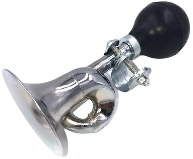 Main image of Bike Horn, Classic Metal Horn for Adult and Kids Bike, Fits Most Bicycle Handlebar