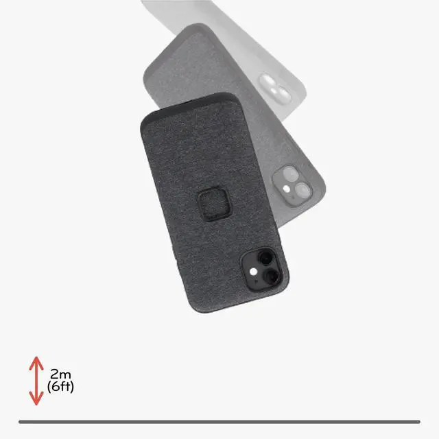 Alt view image 5 of 7 - Mobile Everyday Phone Case for Samsung Galaxy S25, Charcoal, Slim Profile, 6 ft Drop Protection, Weatherproof Fabric Shell, SlimLink Connects to Mobile Mounts & Gear