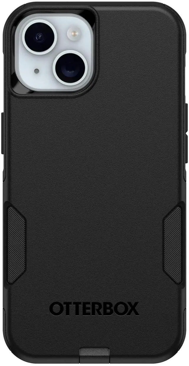 Main image of iPhone 17e, 16e, 15, 14, & 13 Commuter Series Case - Black, Slim & Tough, Pocket-Friendly, with Port Protection