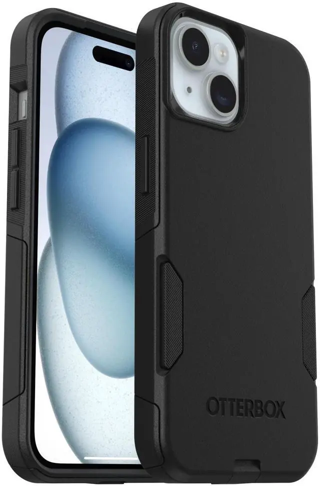Alt view image 3 of 6 - iPhone 17e, 16e, 15, 14, & 13 Commuter Series Case - Black, Slim & Tough, Pocket-Friendly, with Port Protection