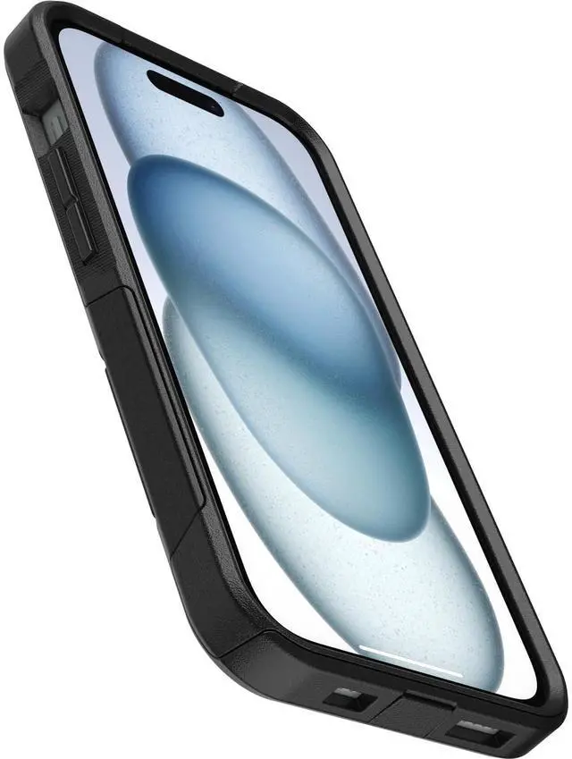 Alt view image 4 of 6 - iPhone 17e, 16e, 15, 14, & 13 Commuter Series Case - Black, Slim & Tough, Pocket-Friendly, with Port Protection