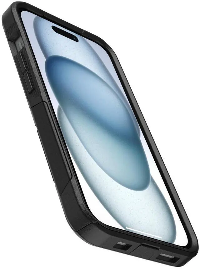 Alt view image 6 of 6 - iPhone 17e, 16e, 15, 14, & 13 Commuter Series Case - Black, Slim & Tough, Pocket-Friendly, with Port Protection