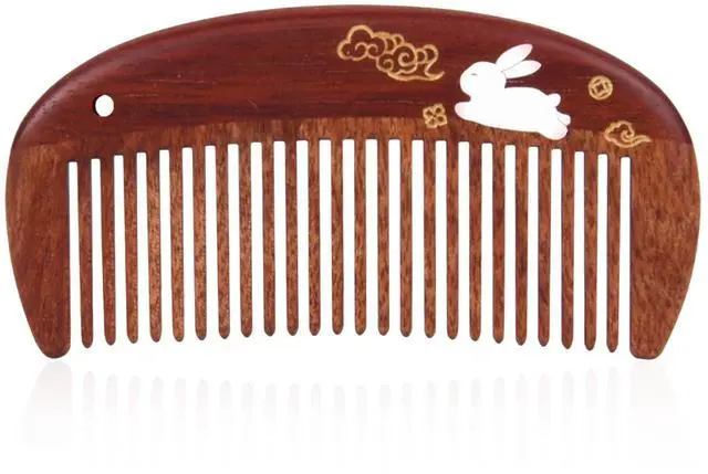 Main image of Wooden Hair Comb for Woman Antistatic Scalp Massage 1pc