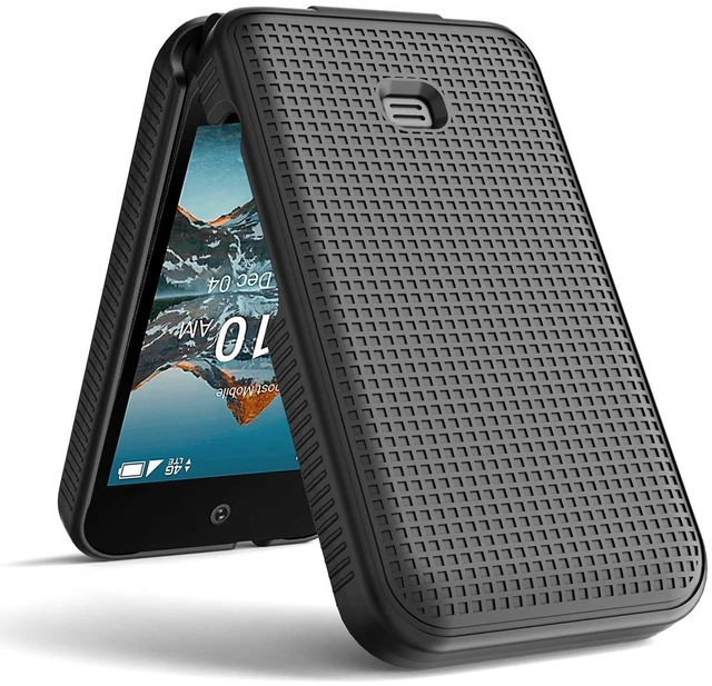 Alt view image 4 of 7 - Grid Series for Consumer Cellular Iris Easy Flip Phone (2024) Case - Black