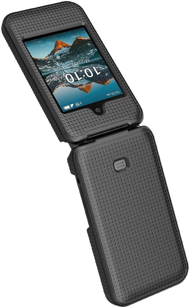 Alt view image 5 of 7 - Grid Series for Consumer Cellular Iris Easy Flip Phone (2024) Case - Black