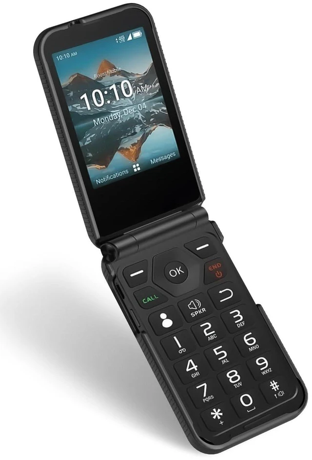 Alt view image 6 of 7 - Grid Series for Consumer Cellular Iris Easy Flip Phone (2024) Case - Black