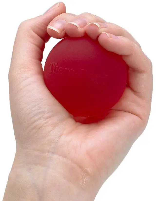 Main image of Hand Exerciser, Ball For Hand, Wrist, Finger, Forearm, Grip Strengthening & Therapy, Squeeze Ball to Increase Hand Flexibility & Relieve Joint Pain, Red, Soft, Beginner
