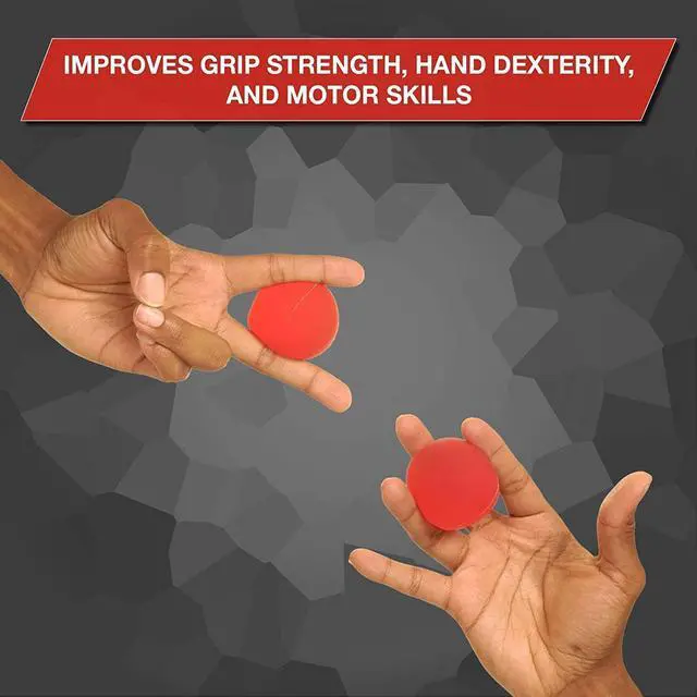 Alt view image 4 of 7 - Hand Exerciser, Ball For Hand, Wrist, Finger, Forearm, Grip Strengthening & Therapy, Squeeze Ball to Increase Hand Flexibility & Relieve Joint Pain, Red, Soft, Beginner