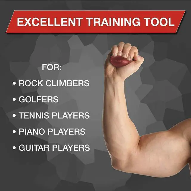 Alt view image 5 of 7 - Hand Exerciser, Ball For Hand, Wrist, Finger, Forearm, Grip Strengthening & Therapy, Squeeze Ball to Increase Hand Flexibility & Relieve Joint Pain, Red, Soft, Beginner