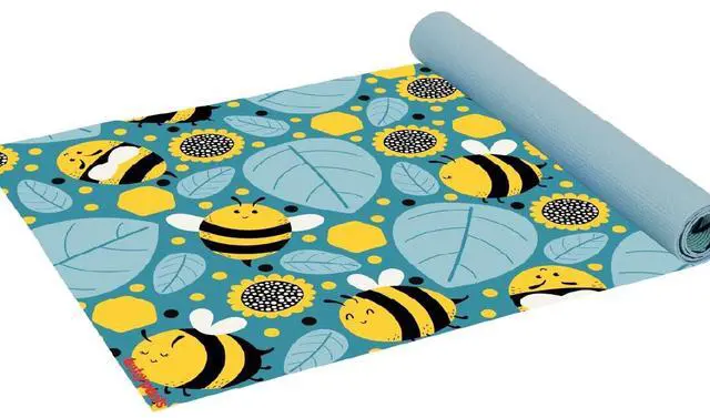 Alt view image 4 of 7 - Kids Yoga Mat - Yoga Mats for Kids, Home Workout, Travel, Fitness, Pilates, Stretching, Sturdy Non-Slip Exercise Mat for Toddlers, Size 60 x 24, 3mm Thick Free of Toxic Phthalates