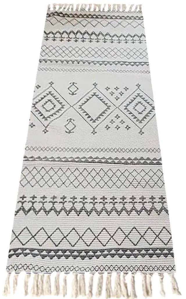 Main image of Handmade Organic Yoga Mat made with Organic Cotton Yoga Mat - Non Slip Hand-Woven Foldable Yoga Rug Provides Excellent Comfort, Traction & Support for Indoor & Outdoor Use - 24 x 72 Inches