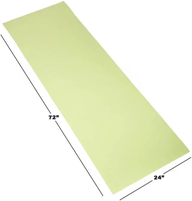 Alt view image 3 of 6 - Extra Thick Yoga Mat- Non Slip Comfort Foam, Durable Exercise Mat For Fitness, Pilates and Workout With Carrying Strap By Fitness (Green)