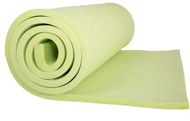 Alt view image 4 of 6 - Extra Thick Yoga Mat- Non Slip Comfort Foam, Durable Exercise Mat For Fitness, Pilates and Workout With Carrying Strap By Fitness (Green)