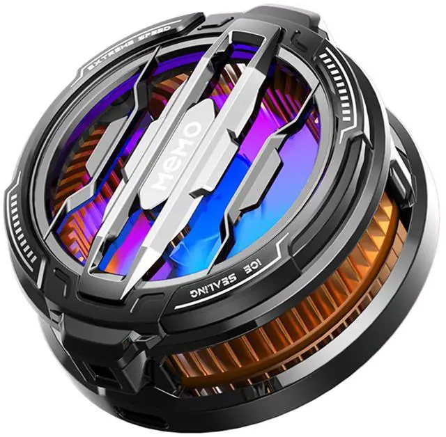 Main image of Phone Cooler for Gaming Magnetic Cell Phone Cooler Fast Phone Cooling Fan Lightweight Quiet with Spring Clip RGB LED Light for iPhone/Android