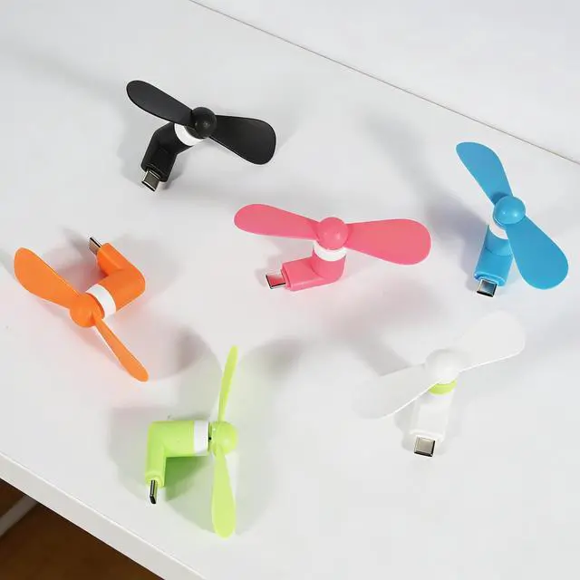 Alt view image 7 of 7 - Mini Cell Phone Fan - Colorful Powerful Fan Compatible for iPhone, iPad, Android Smartphone,Tablet - Cell Phone Summer Accessories - (6-Pack)