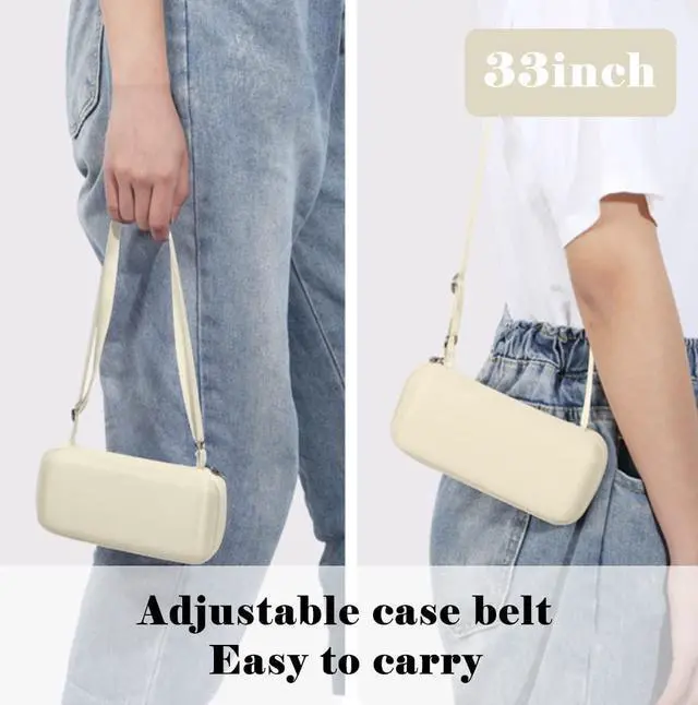 Alt view image 4 of 7 - Mini Sun Umbrella for Purse With Case, Small Compact UV Umbrella Travel Essentials, Lightweight Portable Parasol Windproof for Women Men Kids (Beige)
