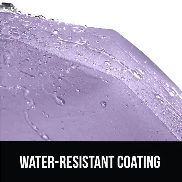 Alt view image 6 of 7 - Compact Travel Size Umbrella for Rain, Sleek Design Fits Backpack, Purse and Carry On, Lightweight Under 1lb, One Click Open and Close, Wind Resistant, Durable Waterproof, Purple