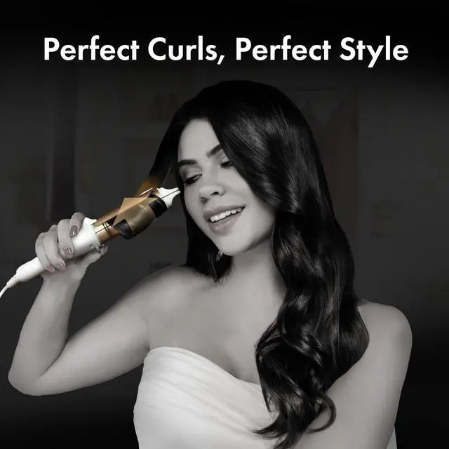 Alt view image 5 of 7 - 2-in-1 Ceramic Hair Curler & Straightener Flat Iron Curler Professional Dual-Purpose Hair Styling Tool, 1.18' Curling Volume, 160-200C Heat, Fast Heating, 6 ft Cord, for Long Short Hair