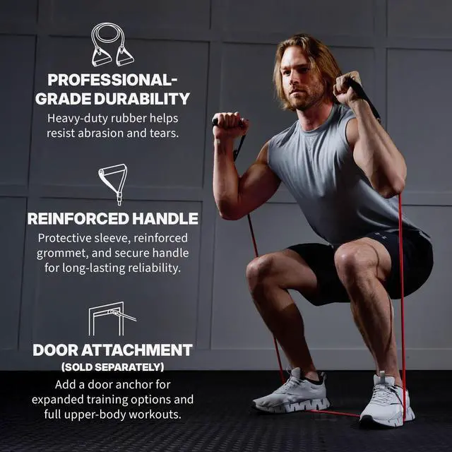 Alt view image 3 of 6 - Xertube Resistance Band with Door Anchor (Light - Green)