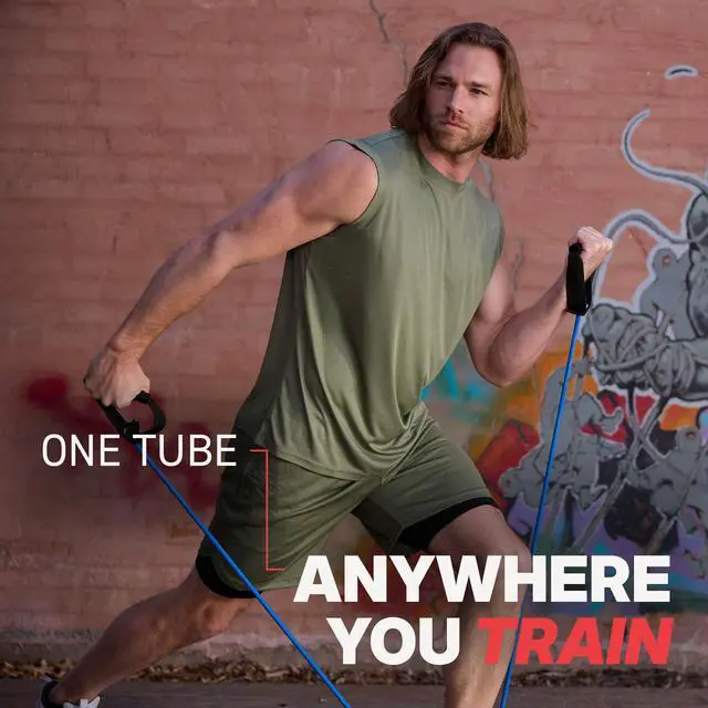 Alt view image 5 of 6 - Xertube Resistance Band with Door Anchor (Light - Green)
