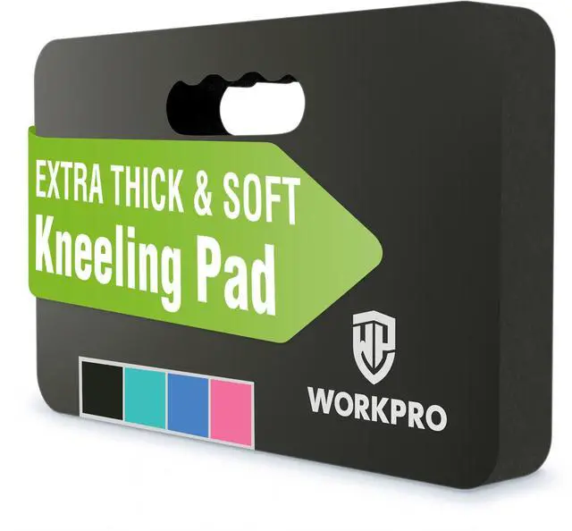 Main image of Extra Thick Kneeling Pad, Soft NBR Foam Cushioning for Knee, Large Foam Kneeler Mat for Gardening, Bathing Baby, Exercise, Workout Supplies, 17.5 x 11 x 1.5 in, Black