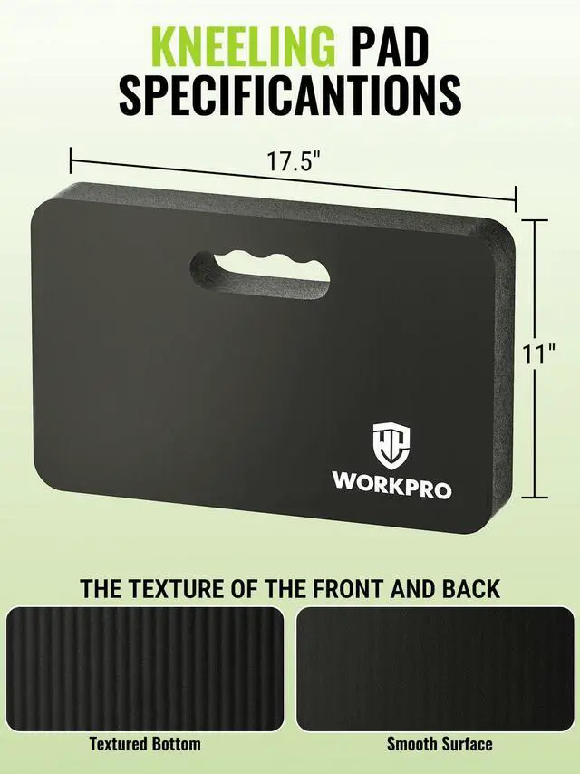 Alt view image 7 of 7 - Extra Thick Kneeling Pad, Soft NBR Foam Cushioning for Knee, Large Foam Kneeler Mat for Gardening, Bathing Baby, Exercise, Workout Supplies, 17.5 x 11 x 1.5 in, Black