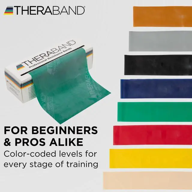 Alt view image 7 of 7 - Resistance Bands, Workout Band, Exercise, Physical Therapy, Green