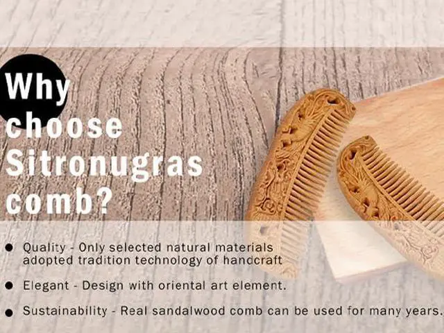 Alt view image 3 of 6 - Handmade Carved Vintage Wooden Hair Comb Portable Anti Static Engraving Animals Women Comb (Dragon & Phoenix)