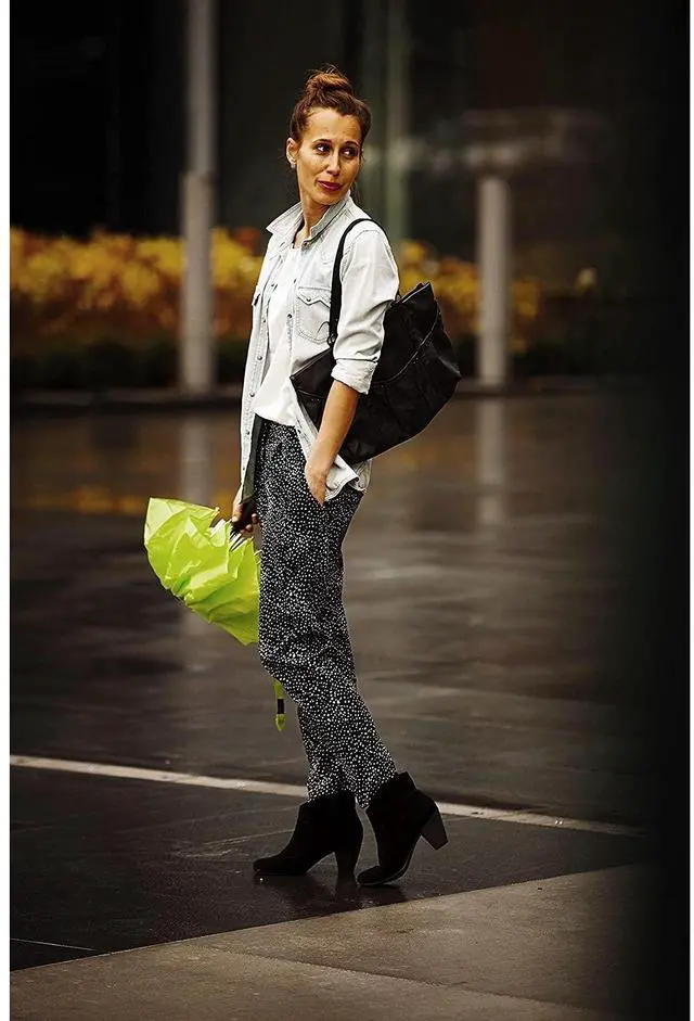 Alt view image 4 of 6 - Travel Umbrella: Windproof & Water Repellent Fabric, Automatic Open Close & 1 Year Warranty, Orange