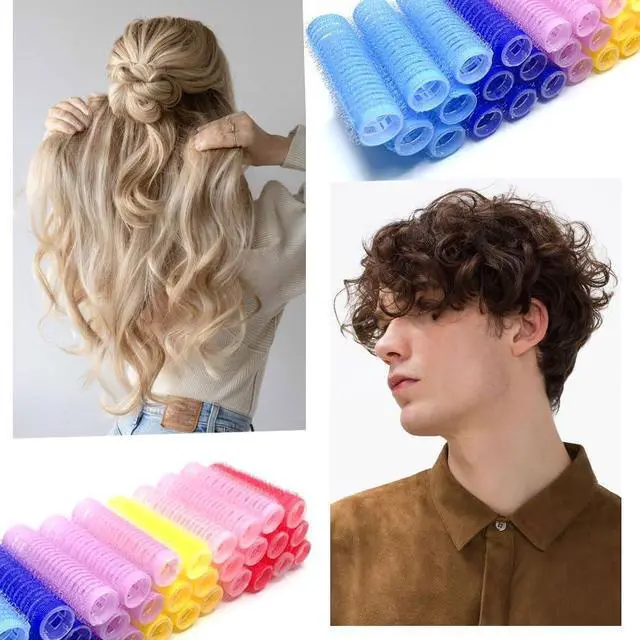 Alt view image 6 of 7 - 36PCS Self Grip Small Hair Curlers Set, Heatless Rollers Hair Curlers Salon Haidressing Curlers DIY Curly Hair Accessories for Medium Short Thin Fine Hair (0.6Inch)