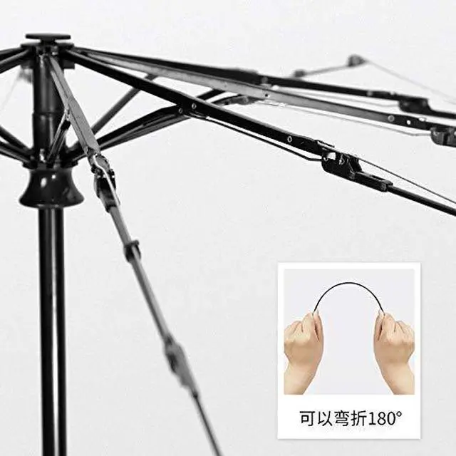 Alt view image 7 of 7 - Windproof Travel Compact Umbrella-Automatic Umbrellas for Rain- Small Portable Windproof Umbrellas for Men Women Teenage. (White Polka Dots)