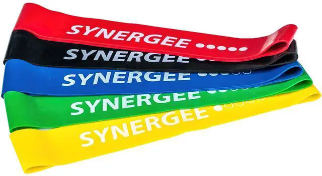 Alt view image 2 of 7 - Mini Band Resistance Band Loop Exercise Bands Set of 5