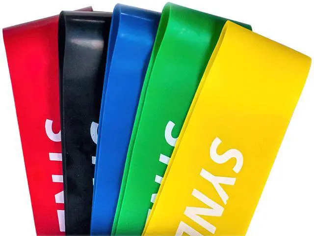 Alt view image 4 of 7 - Mini Band Resistance Band Loop Exercise Bands Set of 5