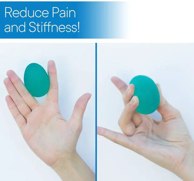 Alt view image 5 of 7 - 4-Pack Hand Exercise Balls - Physical & Occupational Therapy Kit for Strengthening Grip & Reducing Stiffness - Arthritis Pain Relief Exerciser for Rehabilitation, Fidget, Stress Relief