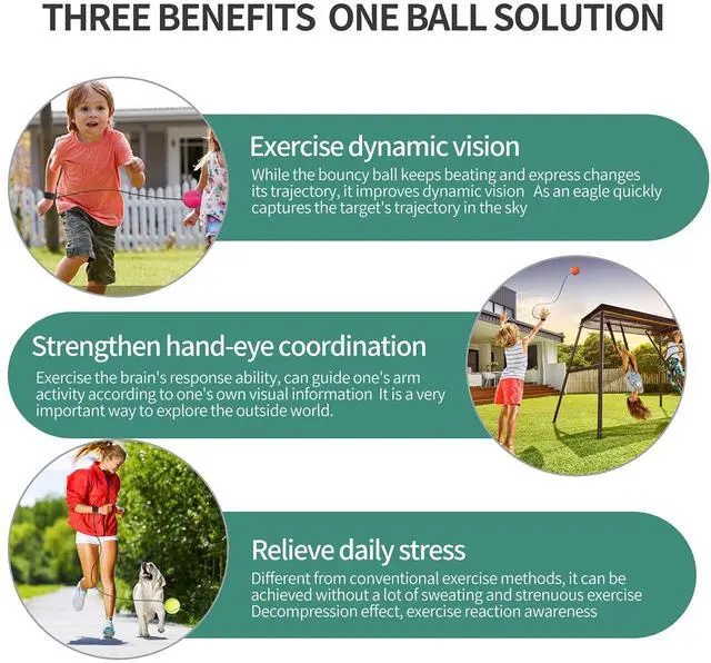Alt view image 6 of 7 - 4/8/16 Pack 2.36 Inch Wrist Return Balls Wristband Ball Rubber Rebound Bouncy Sport Ball (Basketball, Baseball, Soccer,Tennis) on Elastic String Wrist Exercise or Play,Gift Toy for Kids Teens Adults