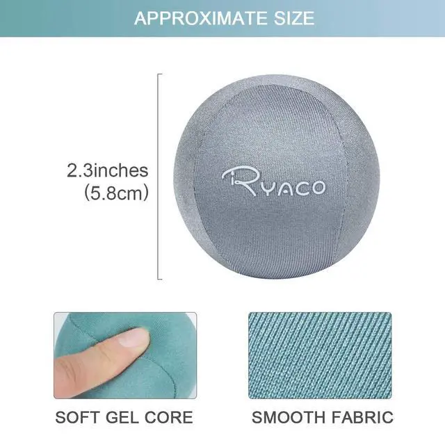 Alt view image 3 of 7 - 2PCS Hand Exercise Gel Stress Balls Set, Soft & Hard Gel Balls Set of 2 for Adults - Anxiety Relief, Resistance Training, Easy Squeeze, Grip Strength
