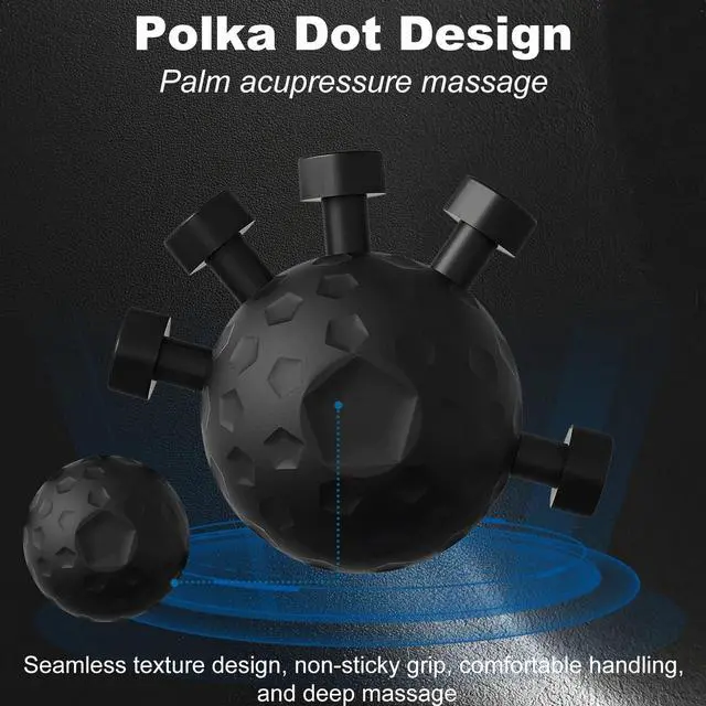 Alt view image 3 of 7 - Finger Hand GripStrengthener, Silicone Grip Strength Trainer for Hand and Arm, Stress Relief Massage Ball, Five Finger Exerciser for Daily Hand Conditioning and Wrist Recovery Support (Black, 1 Pack)