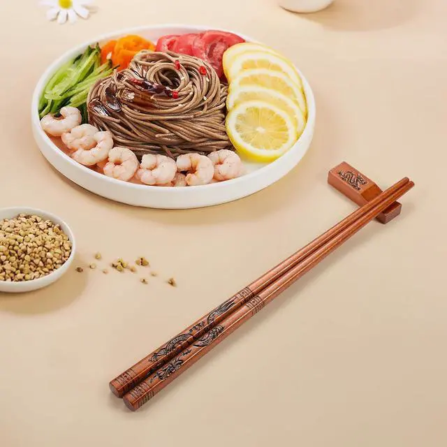 Alt view image 5 of 7 - Reusable Chopsticks, Dragon and Phoenix Chopsticks Set, Dishwasher-Safe Chopstick for Chinese Traditional Fashion Gift Set2 pairs