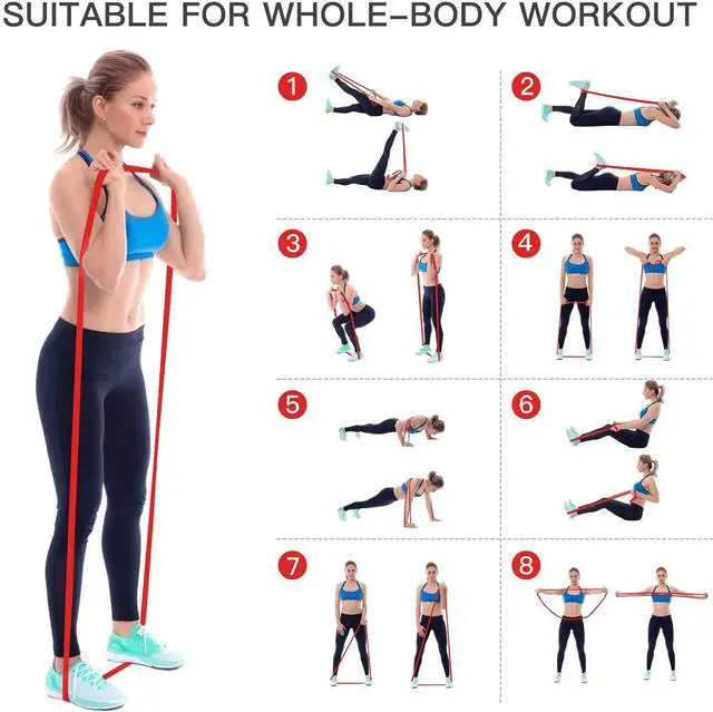Alt view image 5 of 7 - Pull-Up Bands Resistance-Bands Exercise-Bands - Pull up Assistance Bands Workout Bands Resistance for Women Long Resistance Bands Resistance Loop Bands Perfect for Gym Home or Travel