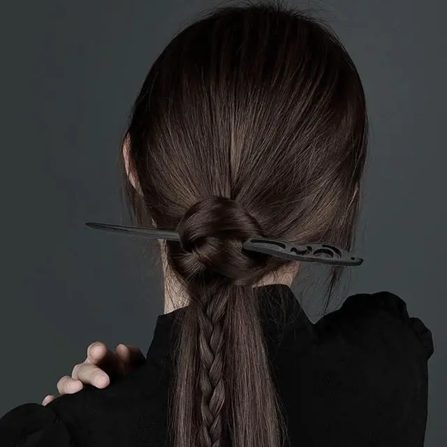 Alt view image 7 of 7 - 15 PCS Hair Sticks Chopsticks Chinese Pins for Women's Long Hair - Handmade Chignon Maker, Retro Sandalwood Barrettes & Accessories (15 Styles)