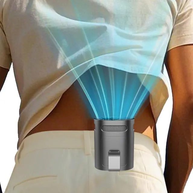 Main image of Waist Fan Clip on-Mini Lightweight Portable Fans Rechargeable Under Shirt Belt Pants Body Fans that Blow Cold Air,Waistband Cooling Fan,Powerful Small Personal Hanging Neck Cooler AC Travel Black